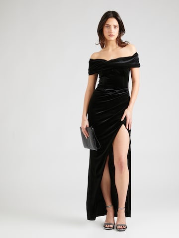 Misspap Вечерна рокля в черно: отпред