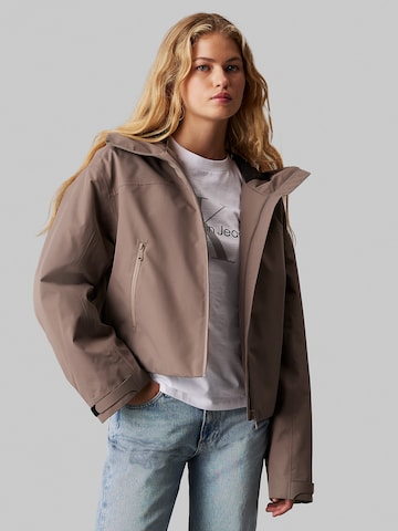 Calvin Klein Jeans Between-Season Jacket in Brown: front