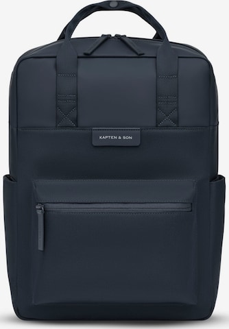 Kapten & Son Rucksack 'Bergen' in Blau: Vorderseite