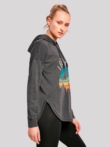 F4NT4STIC Sweatshirt 'I Believe UFO Alien Sonnenuntergang' in Grey