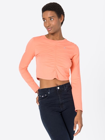 Tommy Jeans Shirt in Orange: front