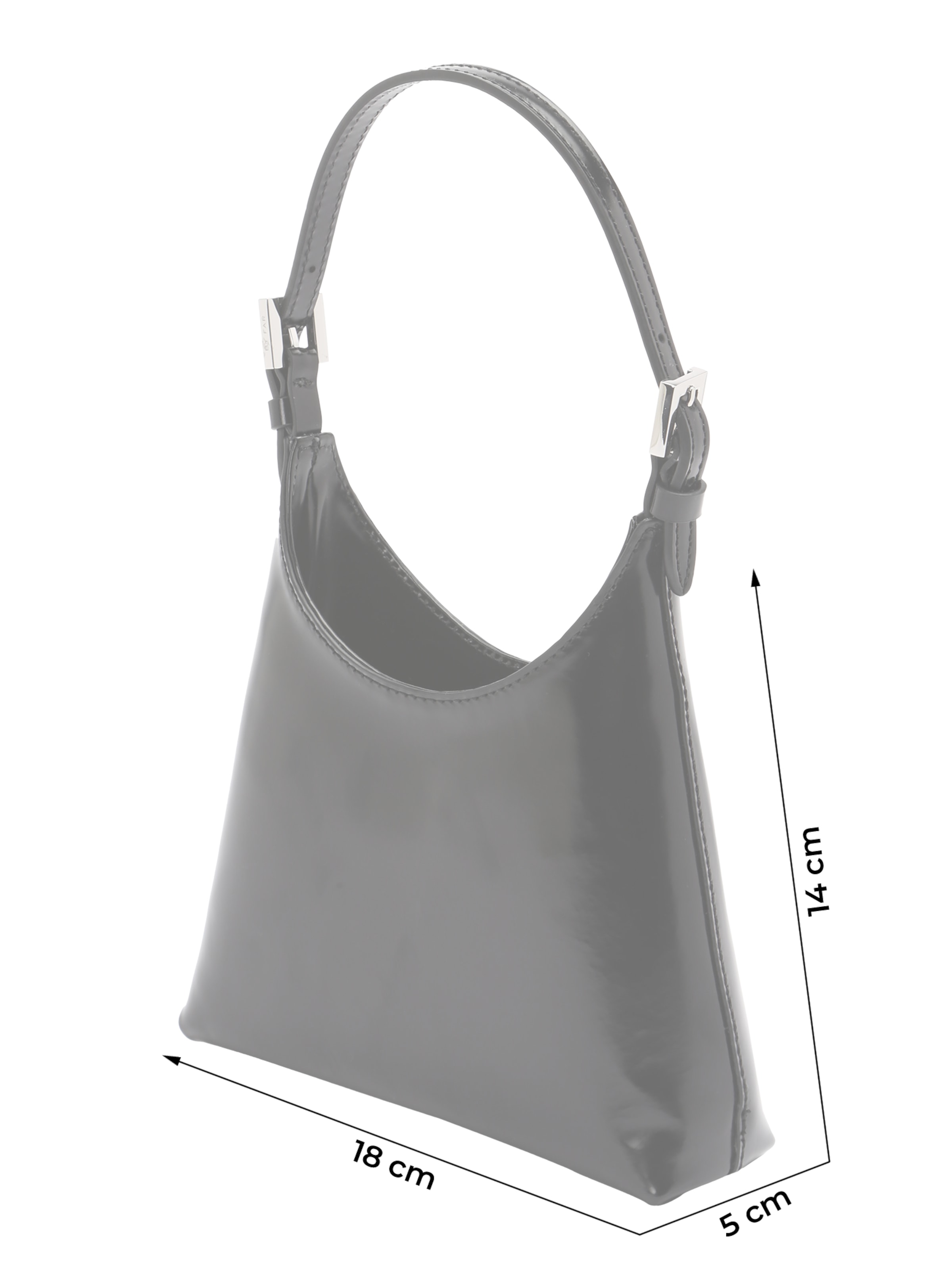 Borsa a spalla di By Far in nero