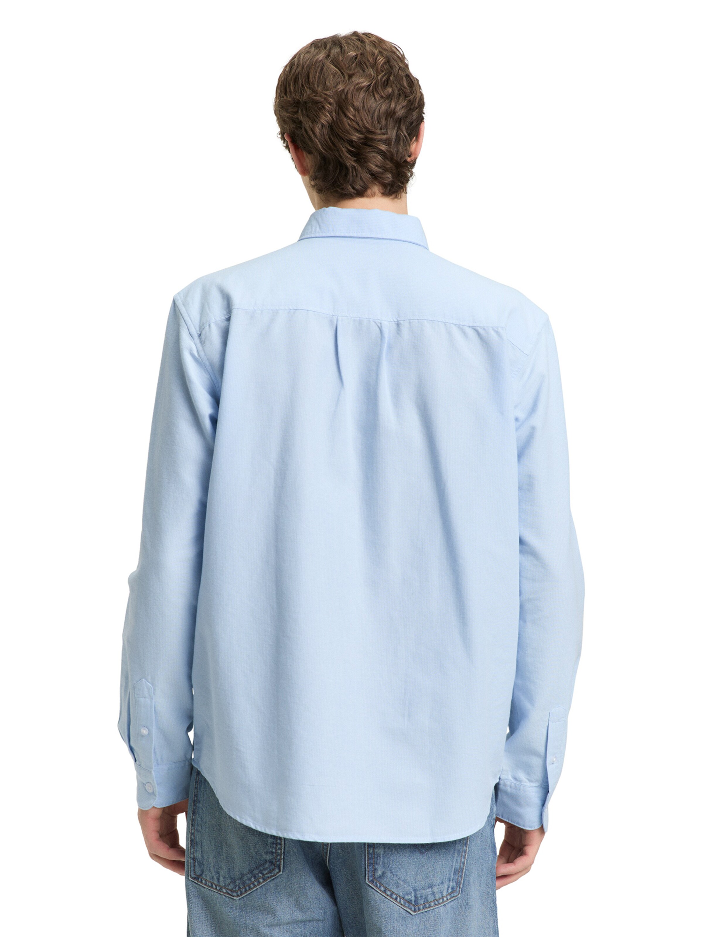 TOM TAILOR DENIM Comfort fit Overhemd in Blauw