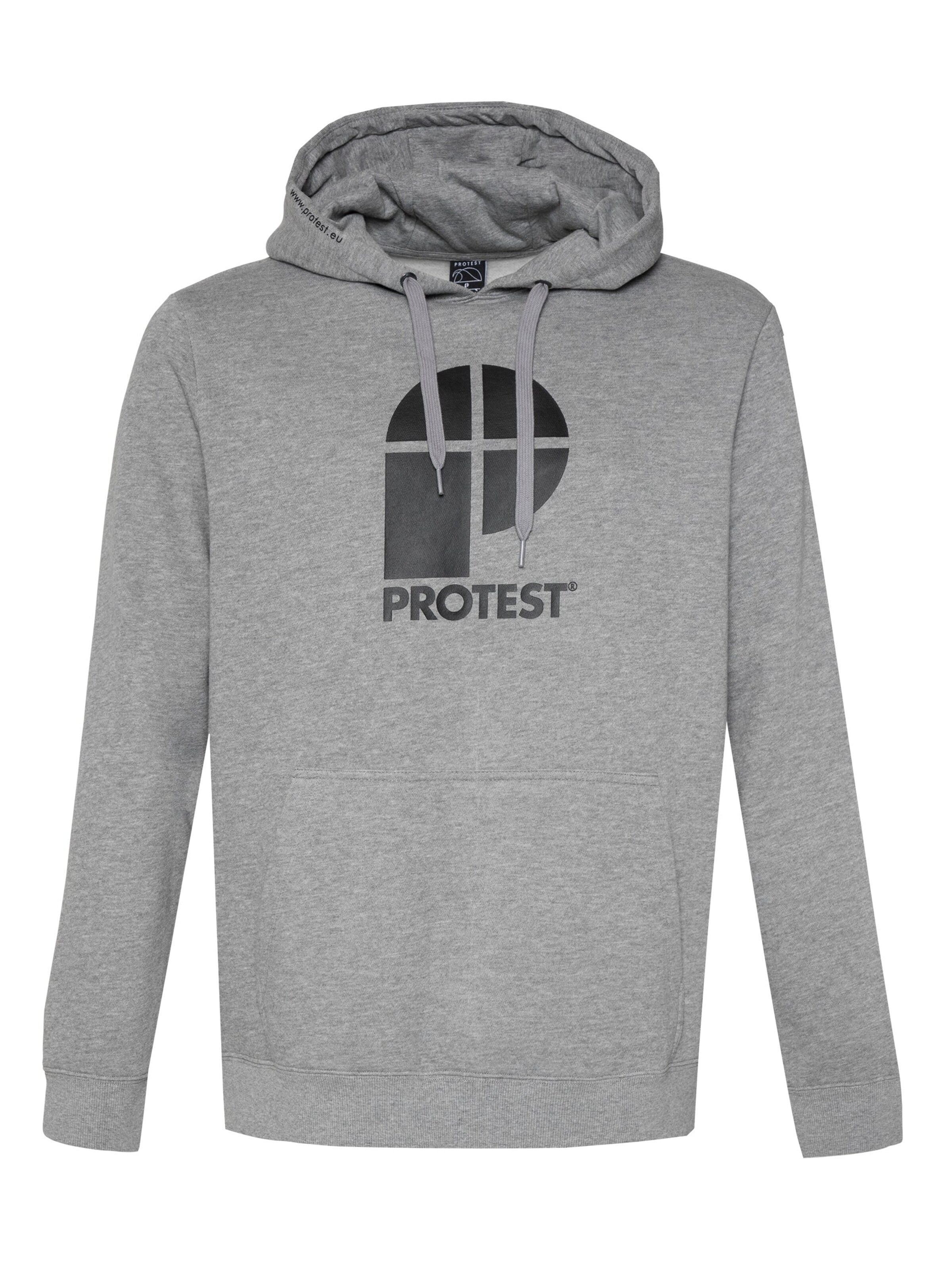 Pull-over 'CLASSIC LOGO HOODY' PROTEST en gris : devant