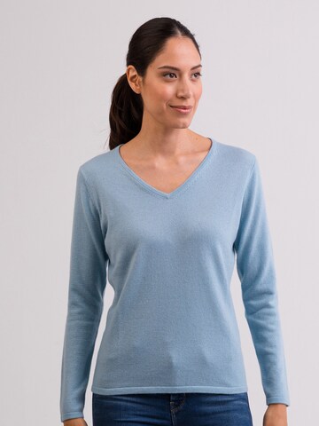 Pull-over CASH-MERE.CH en bleu : devant