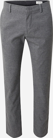 Regular Pantalon chino 'Theo' NN07 en gris : devant
