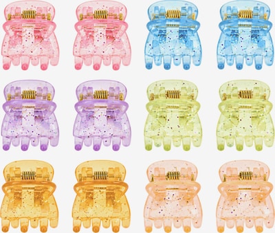 soho Hair accesoires Hårsmykke 'Lucca Mini Hair Clips - Glitter' i 2.5 cm x 2.5 cm i blandingsfarvet, Produktvisning