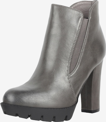 Elara Ankle Boots in Grey: front