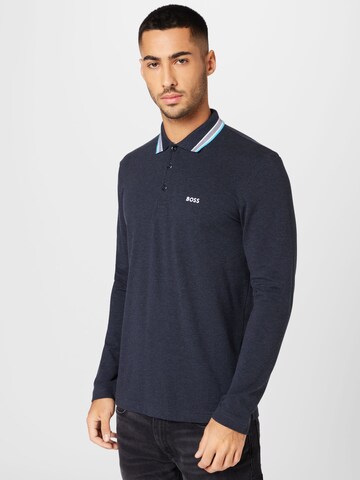 BOSS Green Sweatshirt 'Plisy' in Blau: predná strana