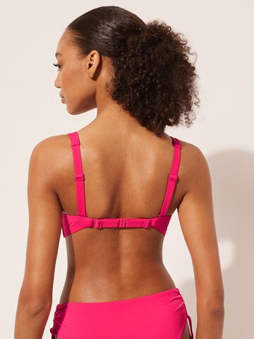 CALZEDONIA Balconette Bikini Top in Pink