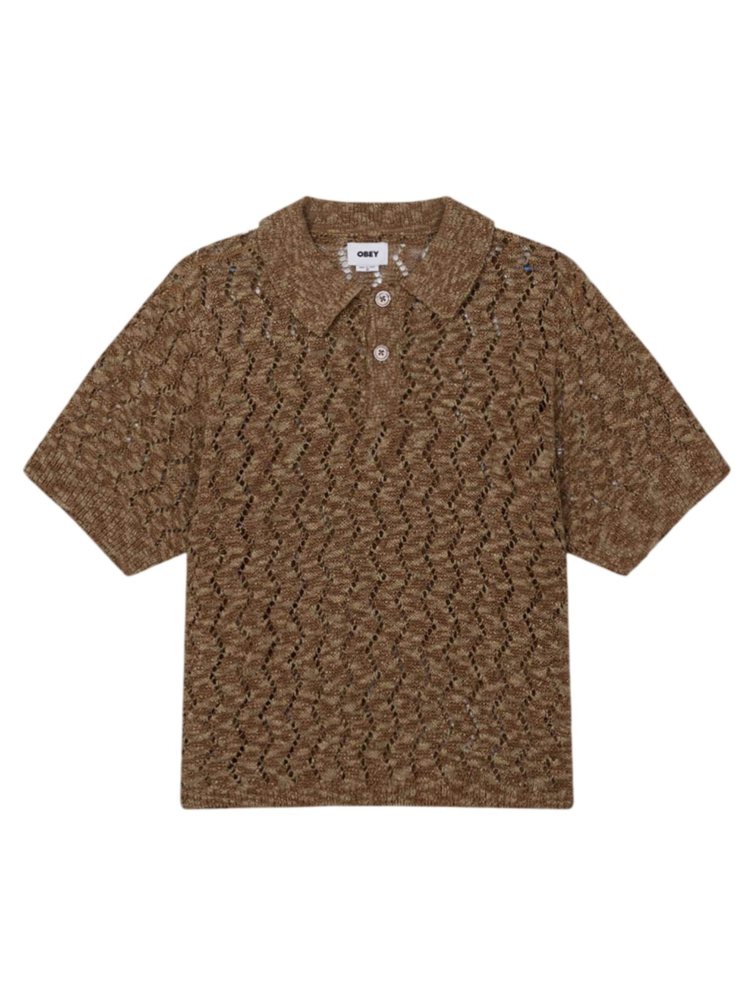 Obey Shirt in Bruin: voorkant