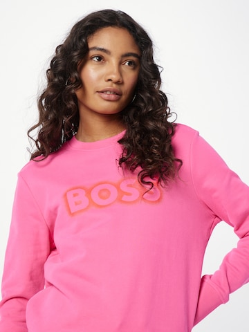 BOSS Orange Μπλούζα φούτερ 'Ela' σε ροζ