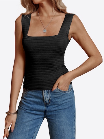 Imily Bela - Top de punto en negro