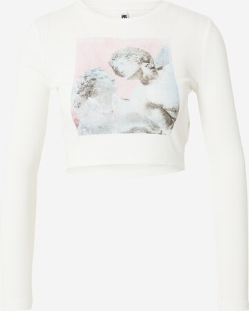 NEON & NYLON Shirt 'CHARM' in White: front