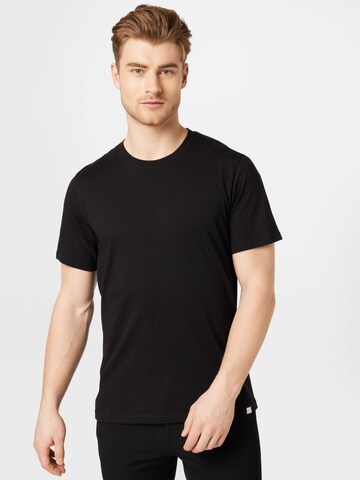 Les Deux חולצות 'Marais' בשחור: מלפנים
