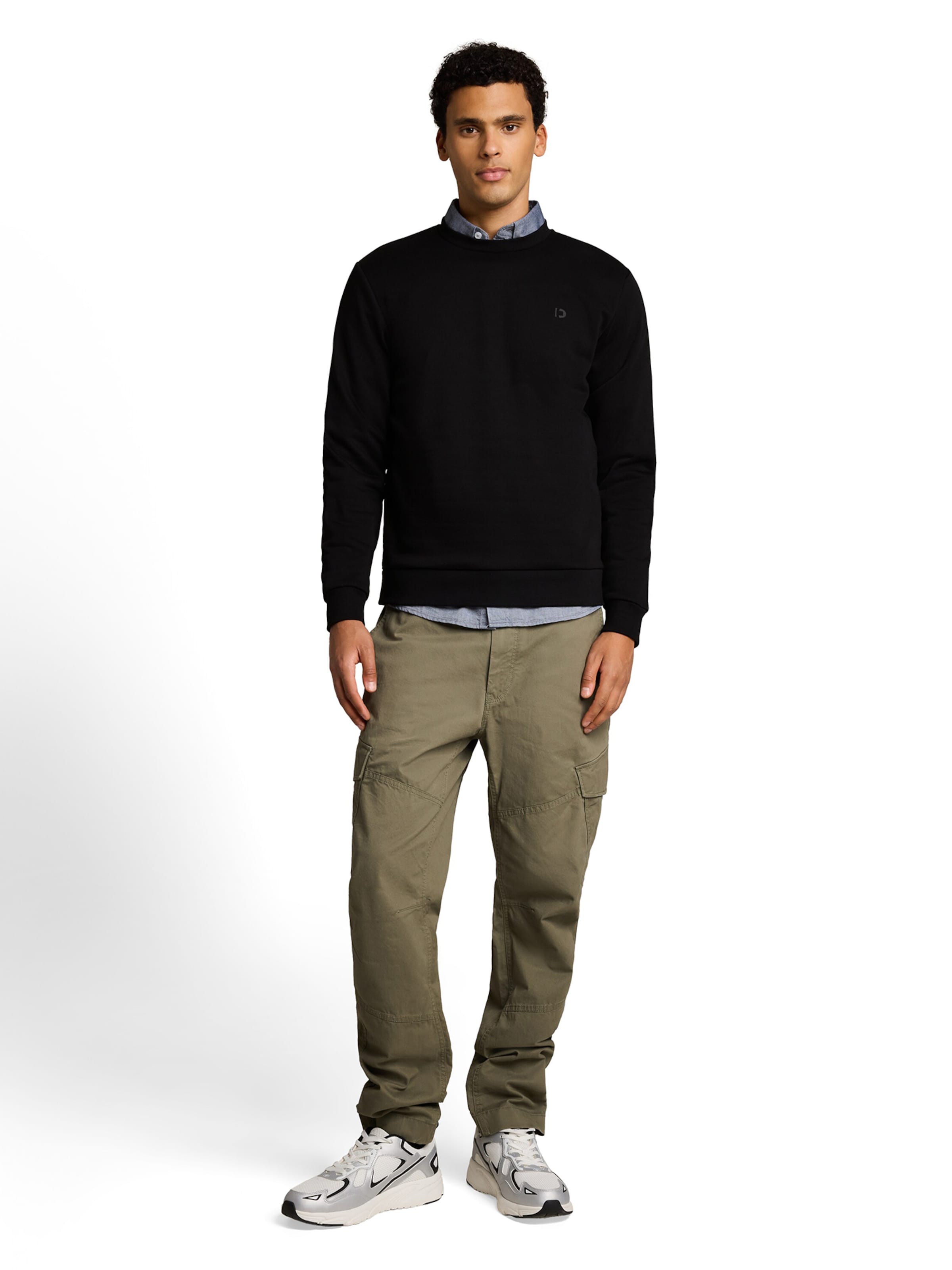TOM TAILOR DENIM Collegepaita värissä musta