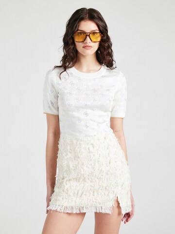 GUESS Sweater 'Rosie' in White: front