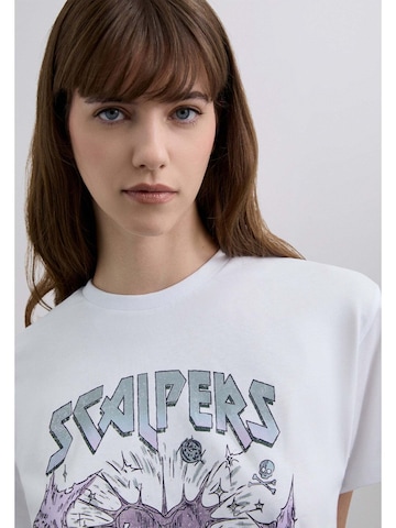 Scalpers Shirts 'Kiss' i hvid