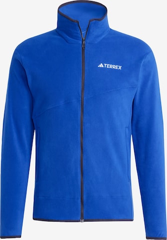 ADIDAS TERREX - Chaqueta polar funcional en azul: frente