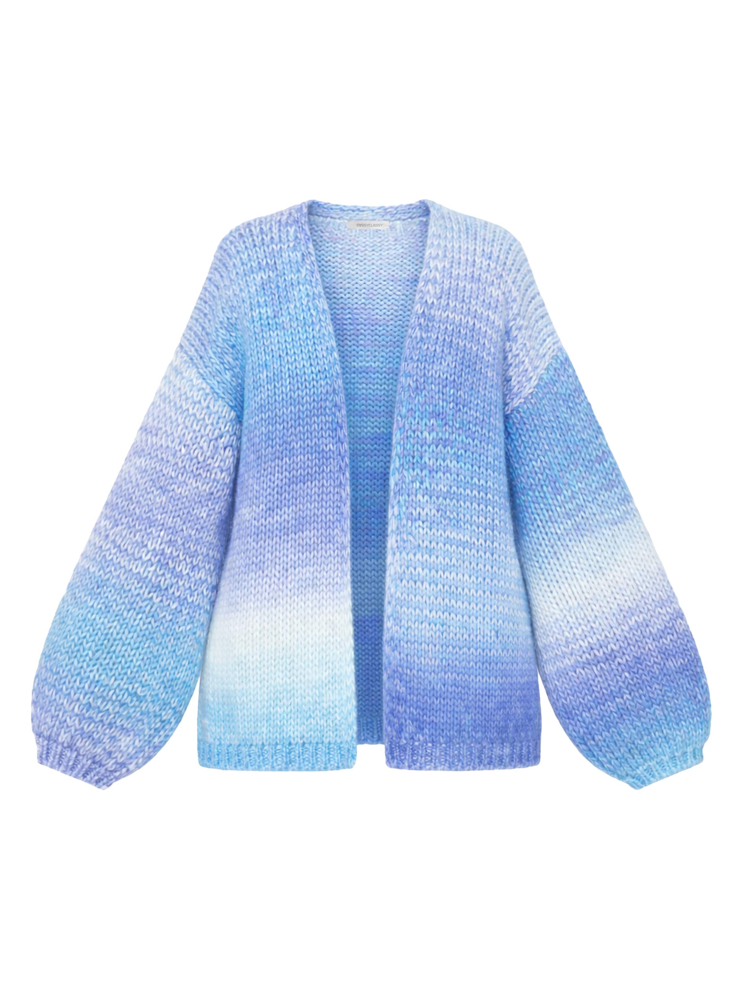 SASSYCLASSY Strickjacke‌ in Blau: Vorderseite
