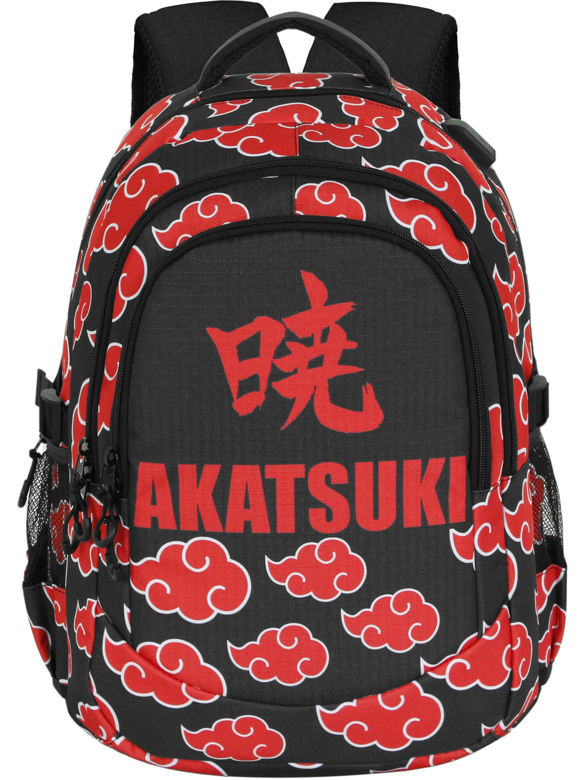 Naruto Backpack in Black: front