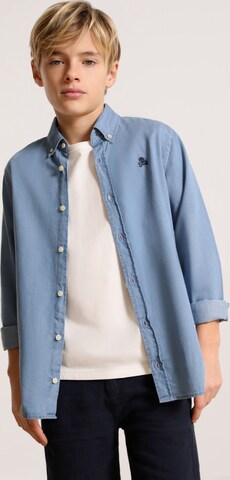 Scalpers Regular fit Button Up Shirt 'Alpha' in Blue