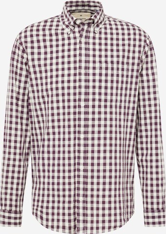 JACK & JONES Comfort fit Button Up Shirt 'BLUBROOK' in Purple: front