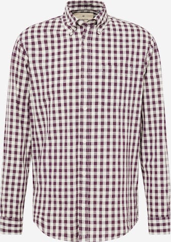 JACK & JONES Comfort fit Button Up Shirt 'BLUBROOK' in Purple: front