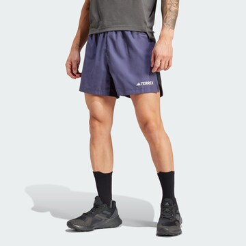 ADIDAS TERREX Regular Sportshorts 'Multi' in Lila: predná strana