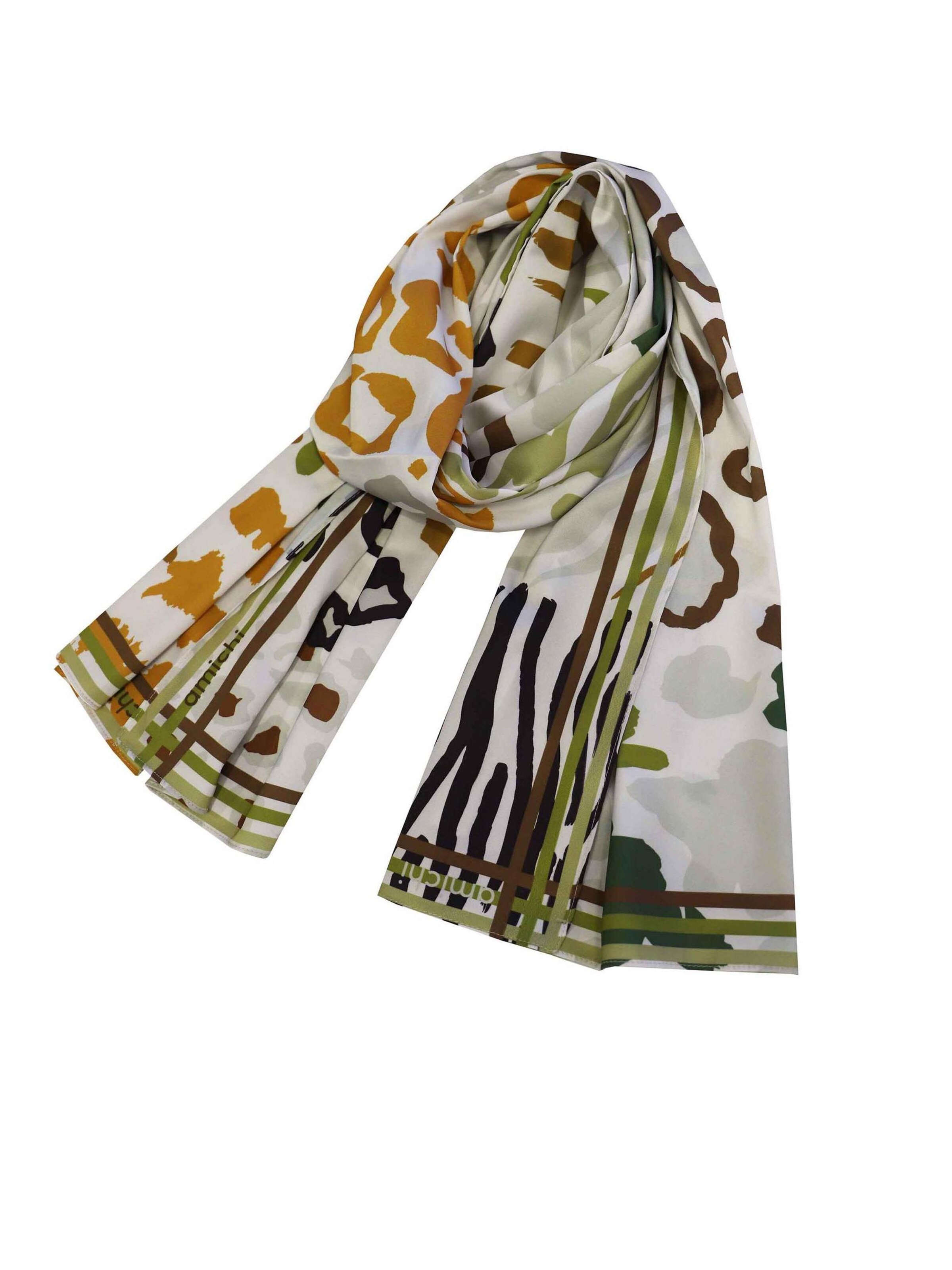 Amichi - Chal 'Pañuelo para mujer Lúa rectangular' en Mezcla de colores: frente