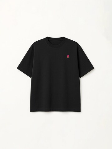 DROP.GOODS Shirt 'Statement Boxy T-Shirt Sonder Edition Organic Cotton 240GSM'‌‌‌‌‌ in Schwarz: Vorderseite