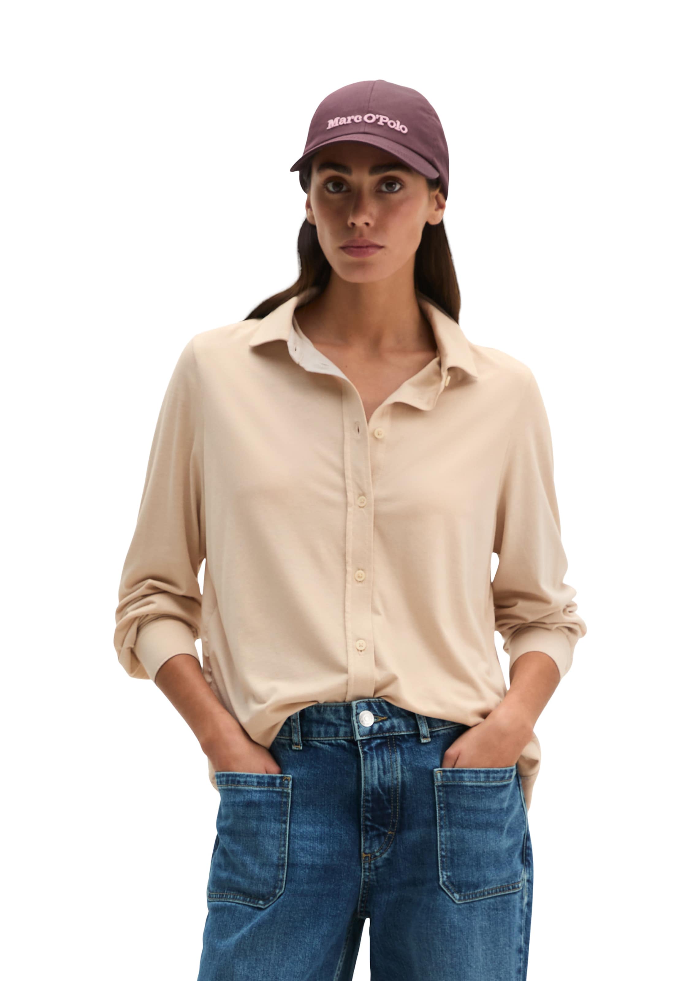 Chemisier Marc O'Polo en beige : devant