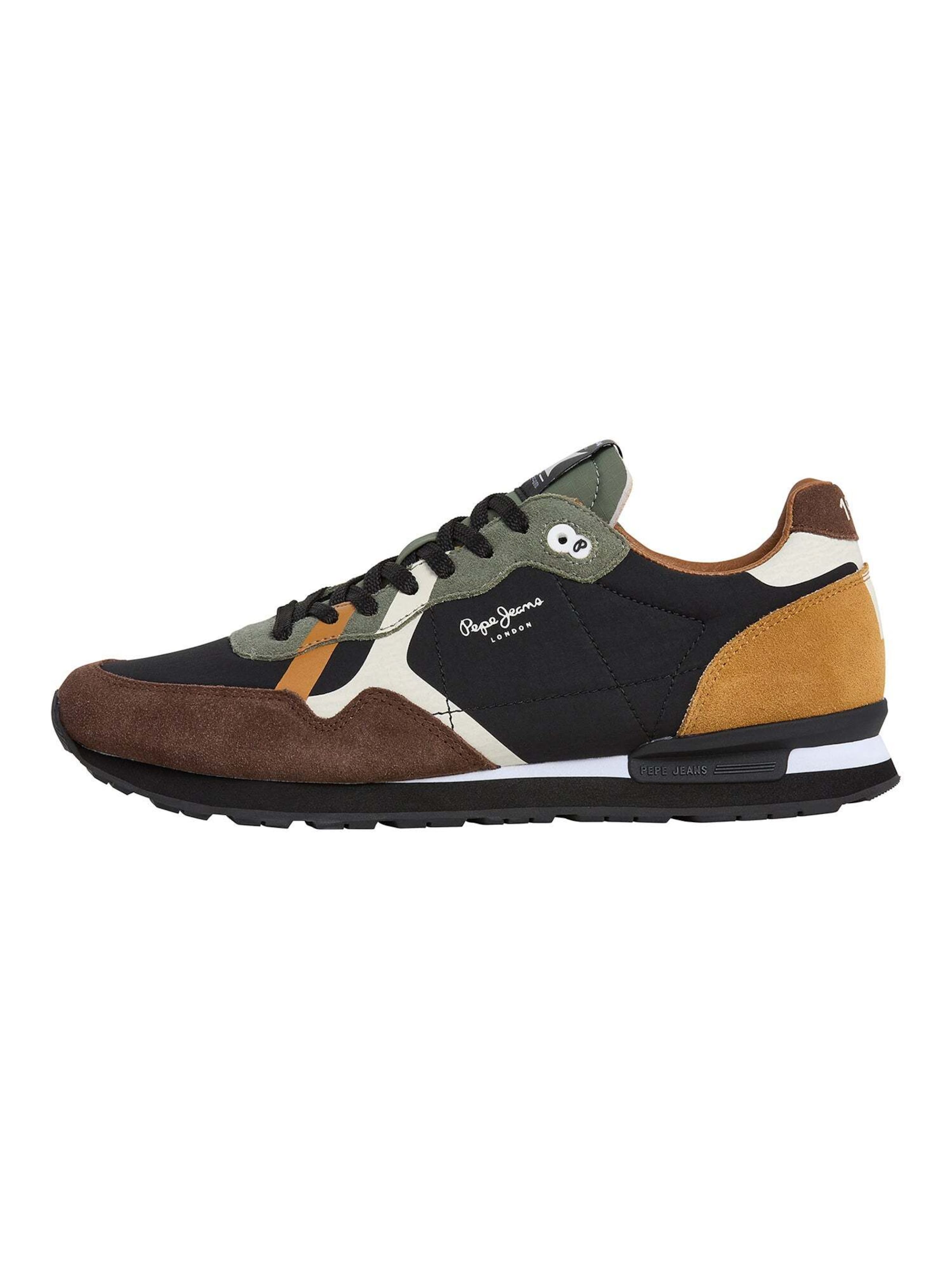 Pepe Jeans Platform trainers in Brown: front