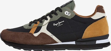 Baskets basses Pepe Jeans en marron : devant