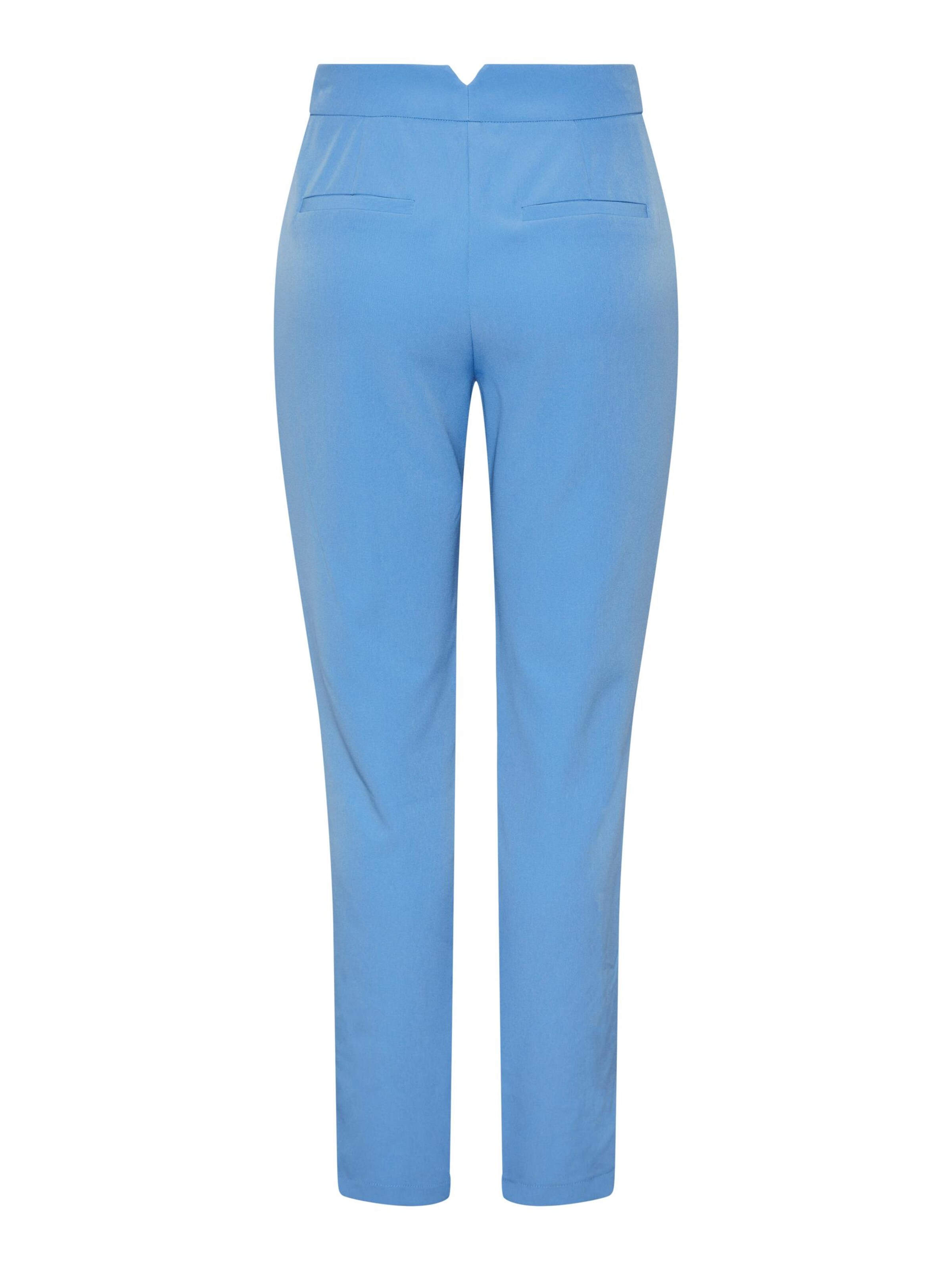 PIECES Loosefit Broek 'Bailey' in Blauw