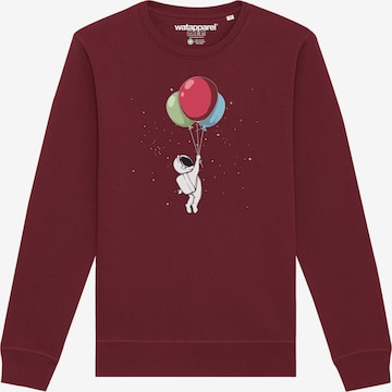 Sweat-shirt ' Little Balloon Astronaut ' Watapparel en rouge : devant