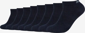 SKECHERS Athletic Socks in Blue: front