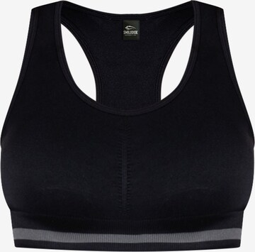 Smilodox Bustier Sport bh 'Neala' in Zwart: voorkant