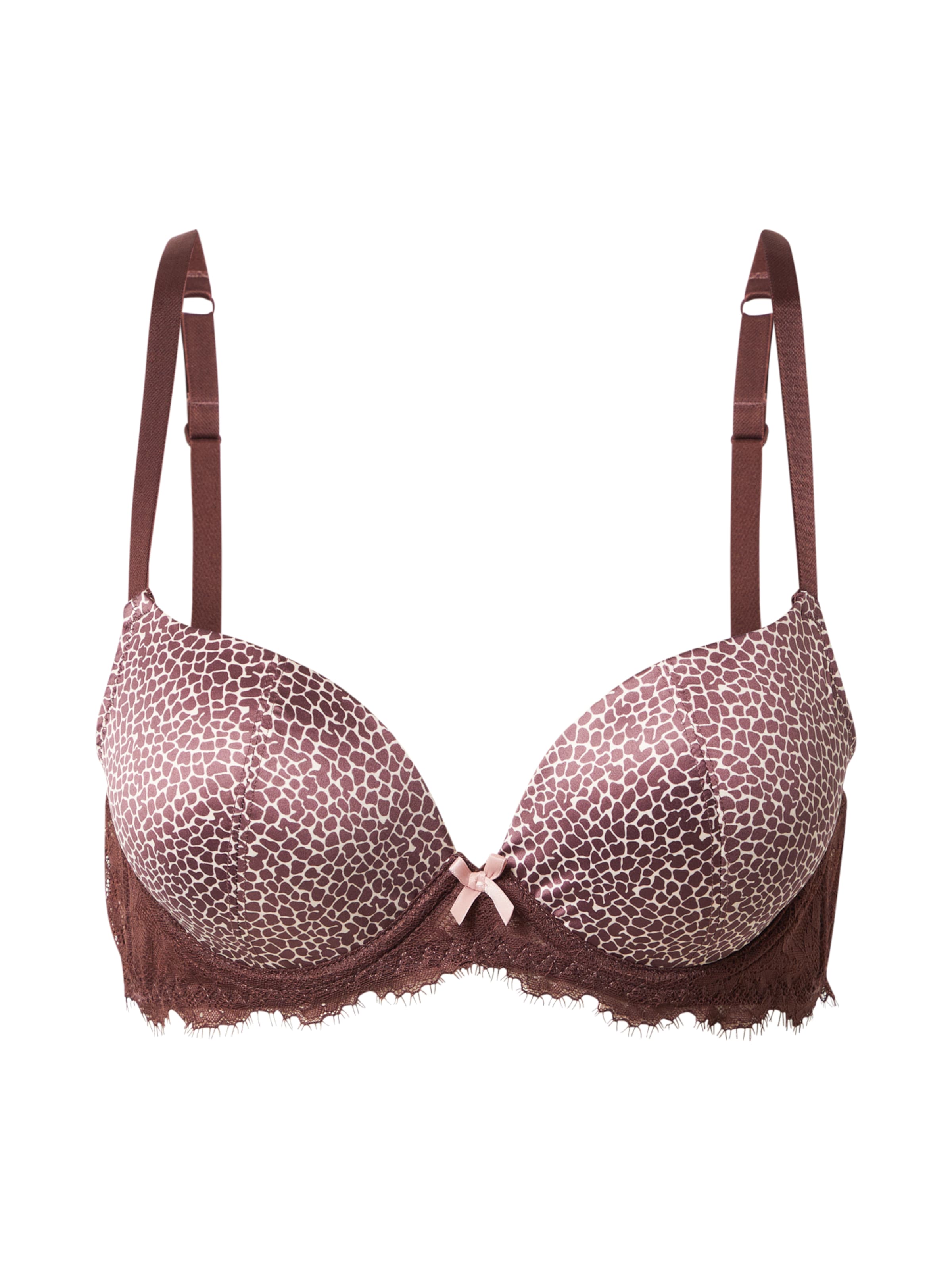 LingaDore T-särgi Rinnahoidja, värv pruun: eest vaates