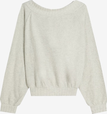 Bershka Пуловер в сиво: отпред