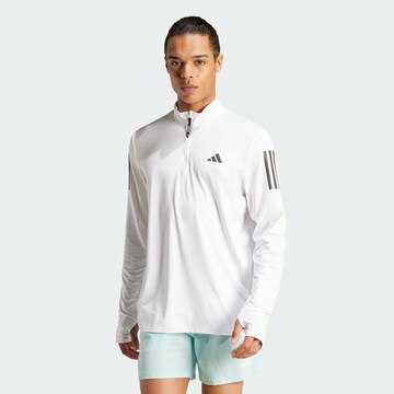 ADIDAS PERFORMANCE Функционална тениска 'Own the Run' в бяло: отпред
