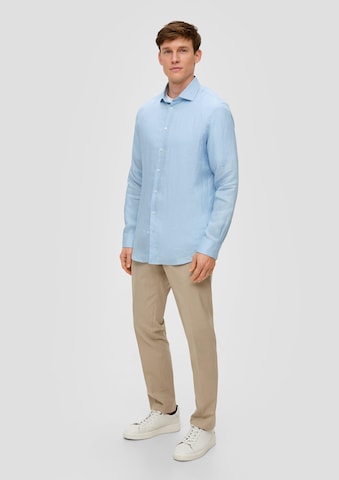 s.Oliver BLACK LABEL Regular fit Button Up Shirt in Blue