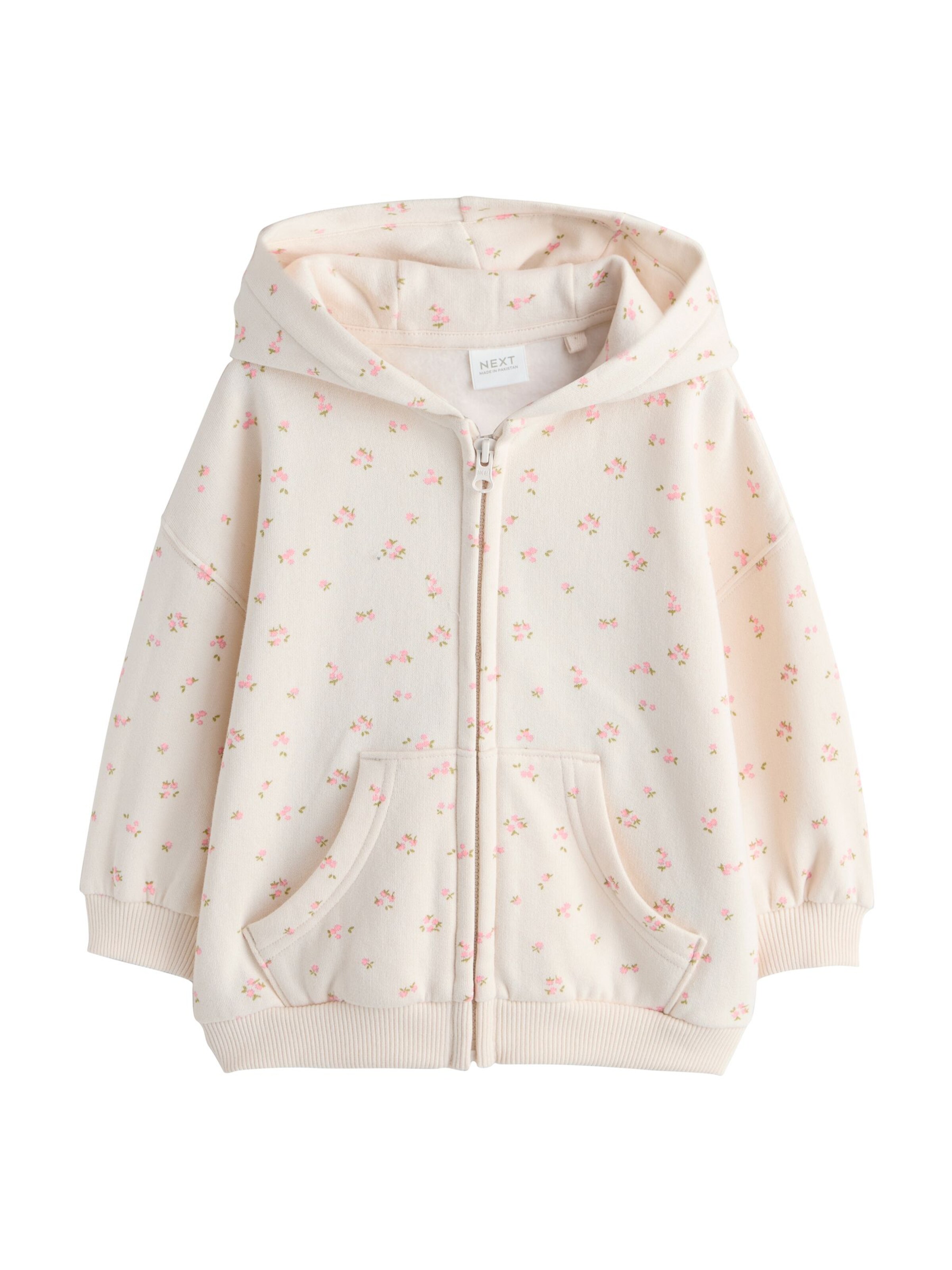 Next Sweat jacket in Beige: front