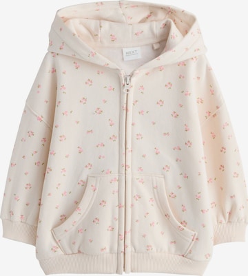 Next Sweat jacket in Beige: front
