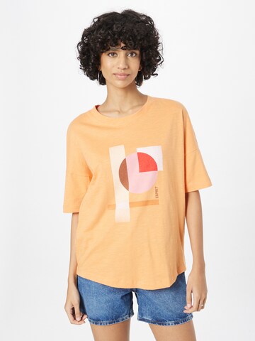 T-shirt ESPRIT en orange : devant