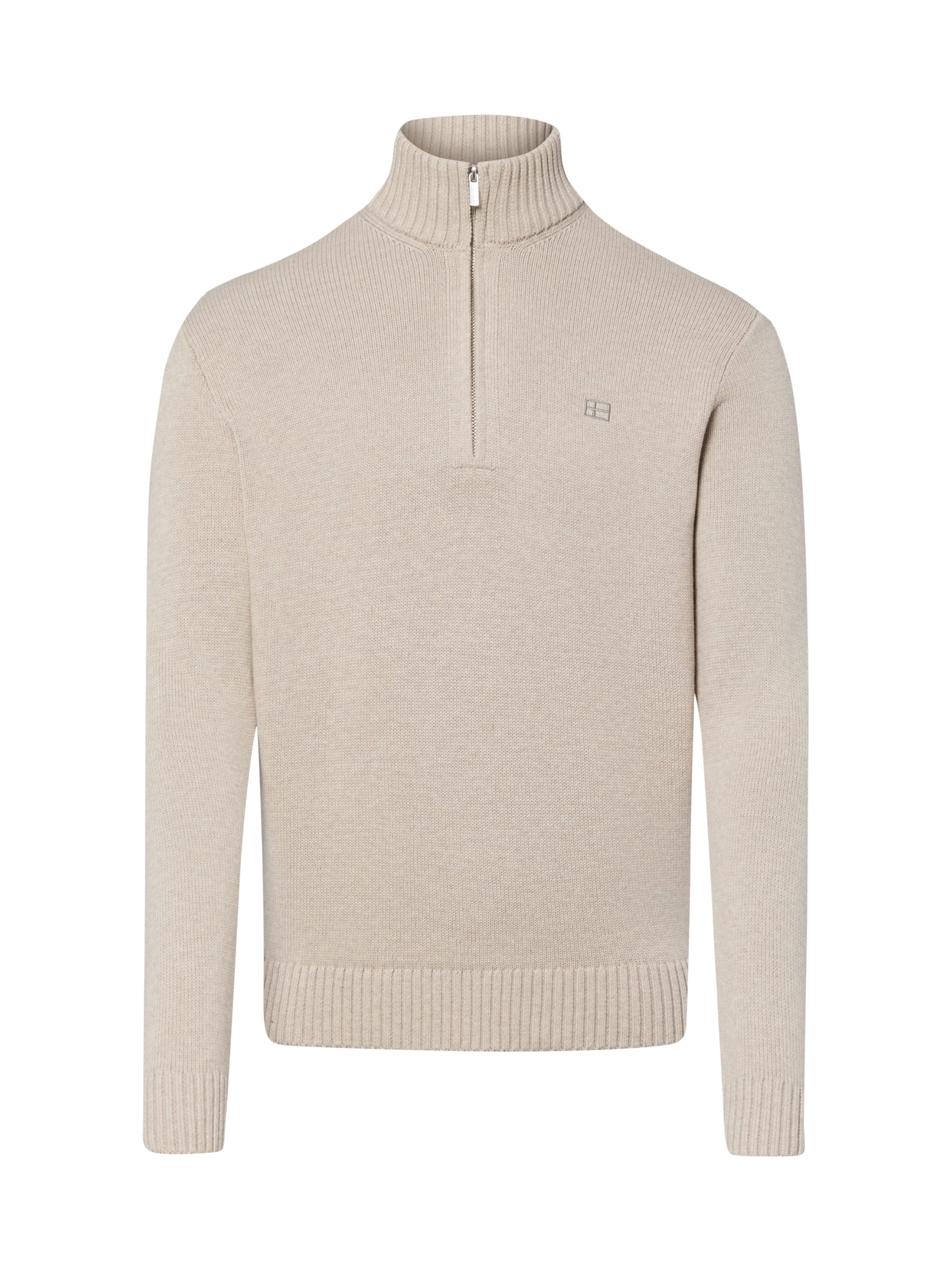 Pull-over Nils Sundström en beige : devant
