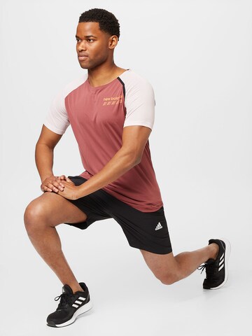 new balance Funkčné tričko 'Accelerate Pacer' - Hnedá