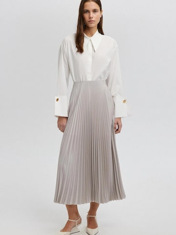Jupe 'Pleated Skirt' Touché Privé en gris