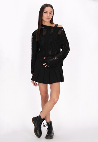 myMo ROCKS Pullover in Schwarz