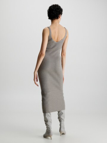 Calvin Klein Gebreide jurk in Grijs